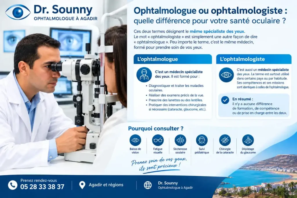 ophtalmologue ou ophtalmologiste